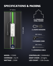 Load image into Gallery viewer, ViparSpectra® Upgraded P2000 250W LED Grow Light