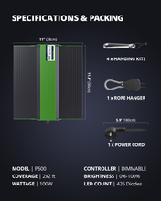 Load image into Gallery viewer, ViparSpectra® USED P600 100W LED Grow Light Full Spectrum for 60x60CM Grow Tent