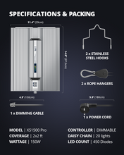 Load image into Gallery viewer, ViparSpectra® Lens Design XS1500 Pro 150W LED Grow Light