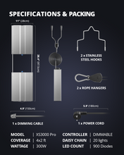 Load image into Gallery viewer, ViparSpectra® Lens Design XS3000 Pro 300W LED Grow Light