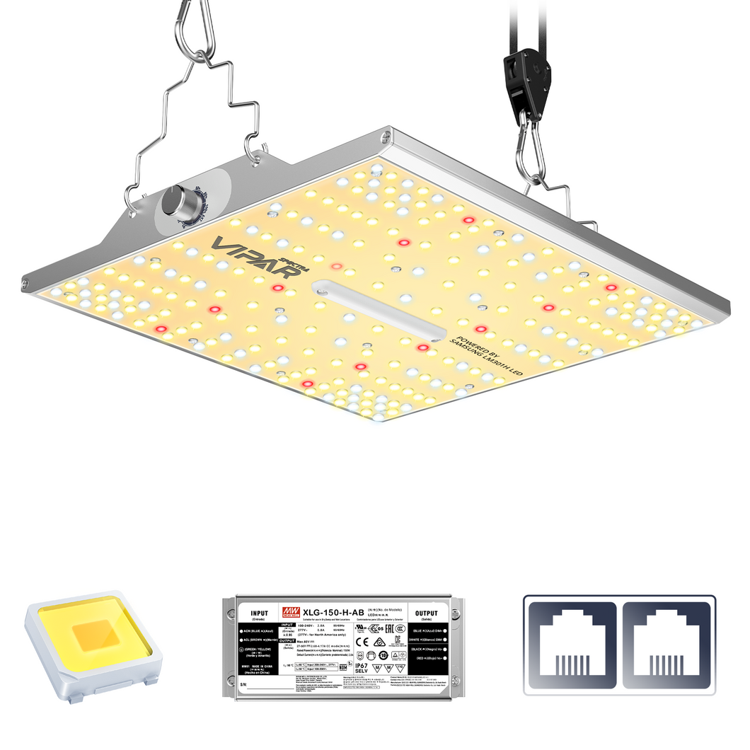 ViparSpectra® 2025 XS1000 100W Samsung LM301H Led Grow Light with Daisy Chain Function