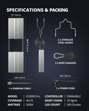 Load image into Gallery viewer, ViparSpectra® 2024 Lens Design XS3000 Pro 300W LED Grow Light
